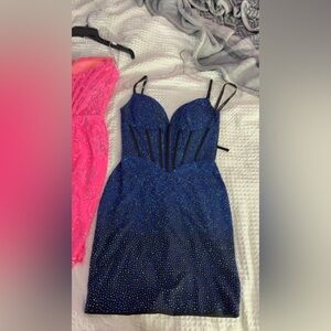 Blue hoco dress Sherri hill